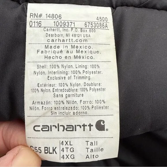 Carhartt Men's Dark Jacket with Black Accents - Picture 8 of 8